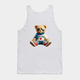 New York Teddy Bear Tank Top